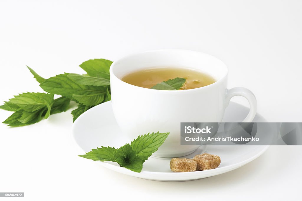 Tazza di tè alla menta - Foto stock royalty-free di Alimentazione sana