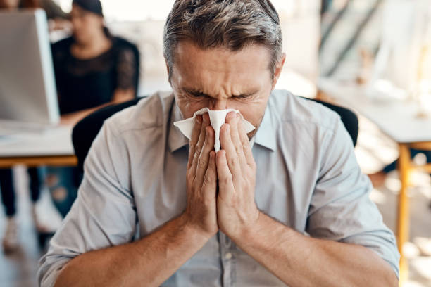 istock Somebody should have gotten his flu shot 1064025904