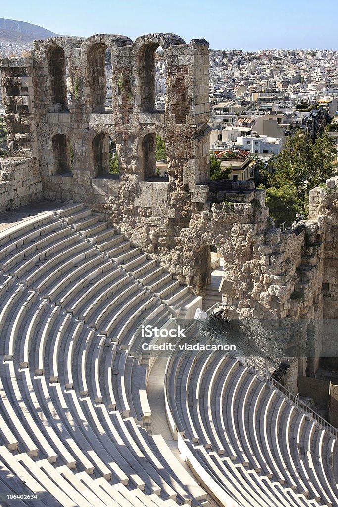 Acrópolis Teatro - Royalty-free Atenas - Grécia Foto de stock