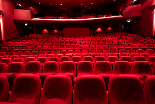 Red seats in theather