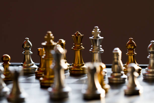 istock A game of chess, the confrontation between the pieces and the game 1064033562