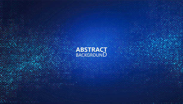 The abstract halftone background consists of different dots.