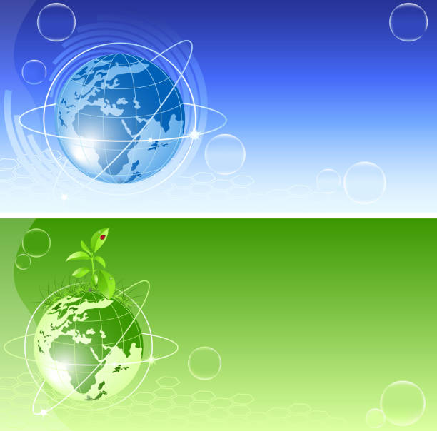 vector backgrounds with globe vector backgrounds with blue and green globe. seven spot ladybird stock illustrations