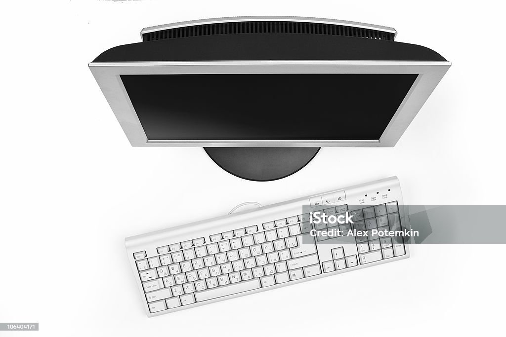 LCD- und Tastatur - Lizenzfrei Akte Stock-Foto