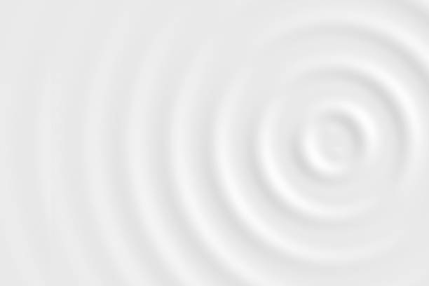 istock Top view of white face cream surface, soft background texture 1064043258