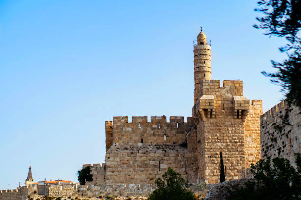 istock David's Tower, Jerusalem, Israel. Jerusalem old city wall, panorama. 1064043370