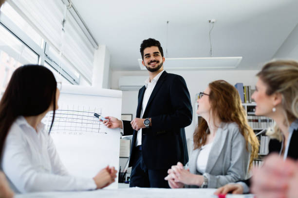 istock Group of architects working on business meeting 1064044882
