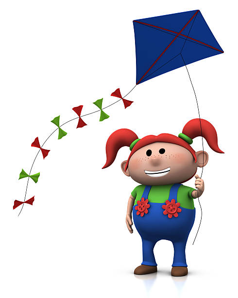 istock girl with kite 106404763