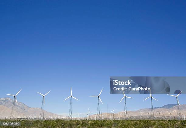 Seven Turbines Stock Photo - Download Image Now - Blade, Blue, California