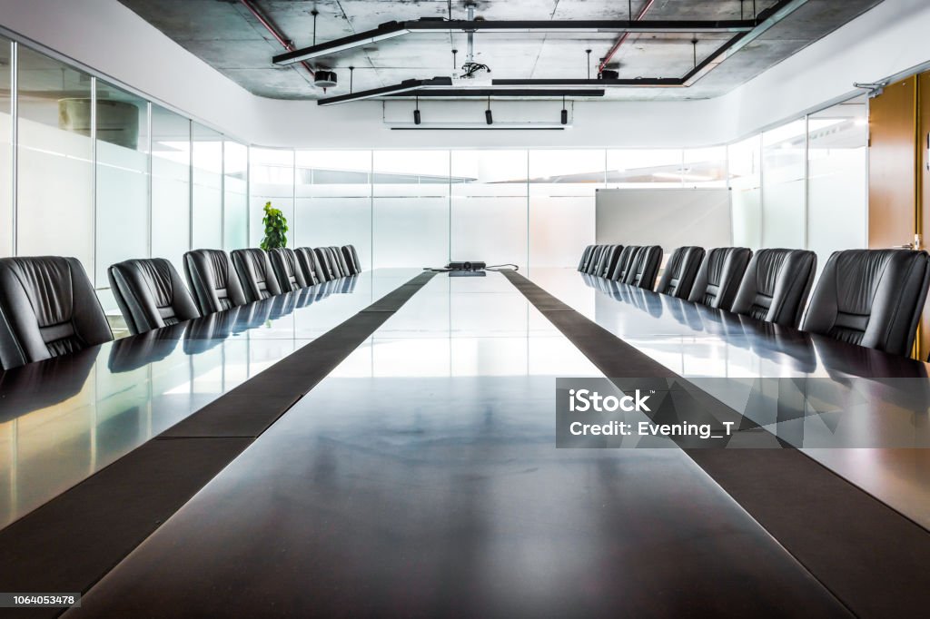 Business data information projector board in conference room, me Business data information projector board in conference room, meeting room, boardroom, Classroom, Office. Board Room Stock Photo