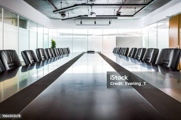 Business Data Information Projector Board In Conference Room Me Stock Photo - Download Image Now