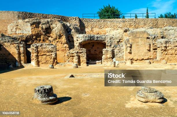Romans Ruins Of Carmona Stock Photo - Download Image Now - Carmona, Seville, Tomb