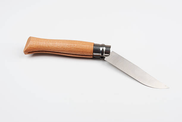 Folding knife stock photo
