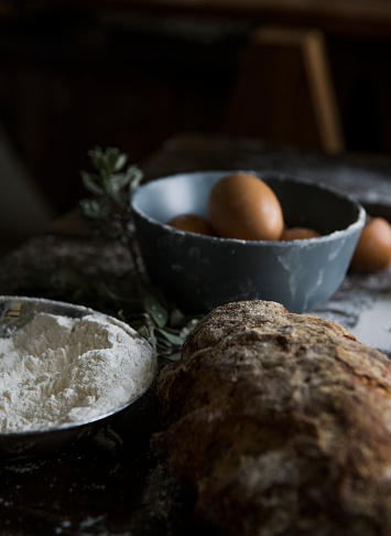 Homemade bread food photography recipe idea