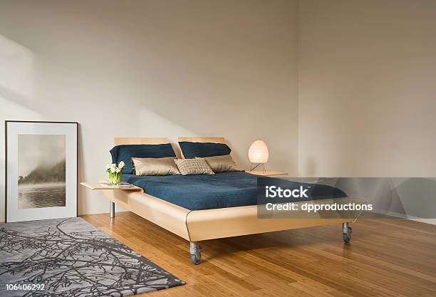 Modern Bedroom Interior Stock Photo - Download Image Now - Apartment, Art, Art And Craft