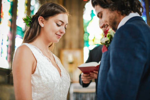 istock Bride and groom at the altar 1064068854