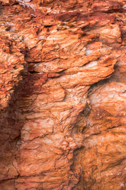 istock Rock texture with deposits of iron ore and copper 1064073978