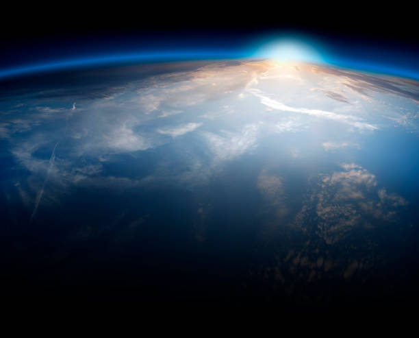 istock The Earth seen from space as the sun rises 106407908