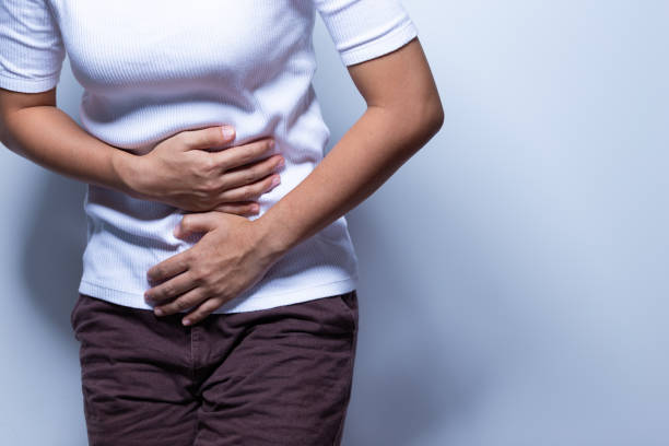 istock Woman has stomach ache 1064080230