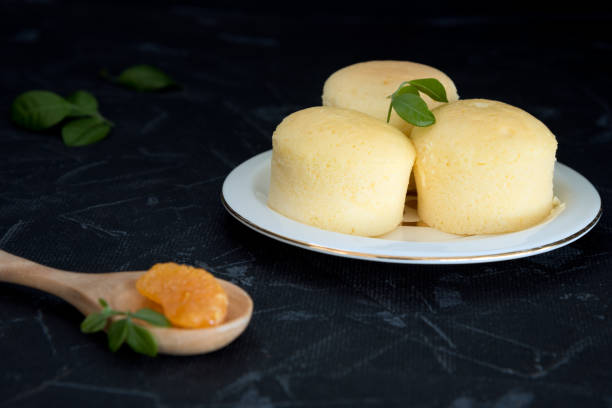 istock YuZu orange Japanese Cheese Cupcake. 1064087420
