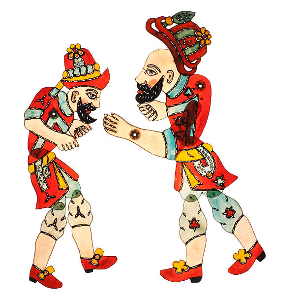 Karagoz and Hacivat The Main Characters of Turkish Shadow Puppet Tradition: Karagoz and Hacivat hacivat karagoz stock pictures, royalty-free photos & images