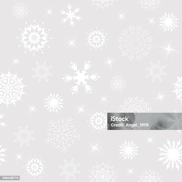 Ilustración de Snowflakes Patrón Sin Costuras y más Vectores Libres de Derechos de Abstracto - Abstracto, Adorno de navidad, Blanco - Color