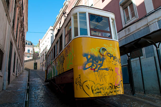 istock Old funicular at Lisbon Portugal 106408918