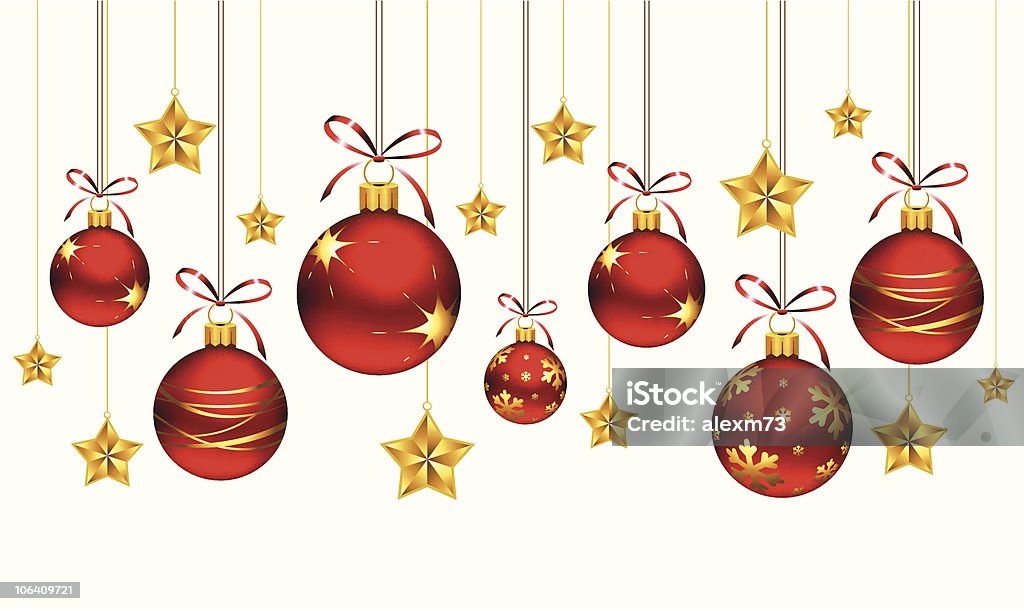 Enfeites natal - Vetor de Natal royalty-free