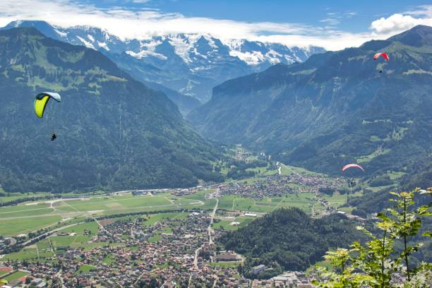 istock Paragliders in the Alps 1064098020