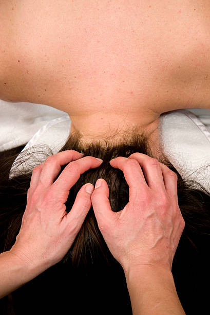 istock neck and scalp massage 106410747