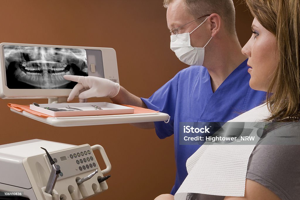 Zahnarzt - Lizenzfrei Röntgenbild vom Gebiss Stock-Foto