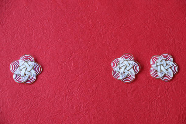 istock Japanese new year's image (mizuhiki-kazari and washi) 1064119242