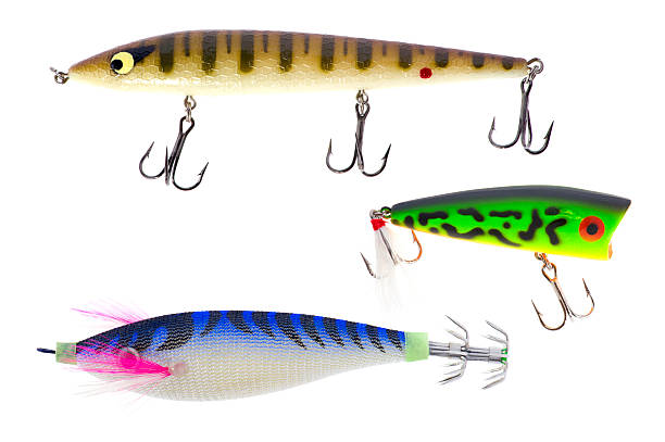 pêche baits isolé - crank bait photos et images de collection