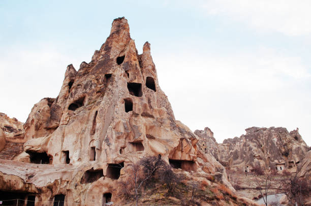 istock Nunnery inside volcanic rock landscape at Goreme, Cappadocia 1064127926