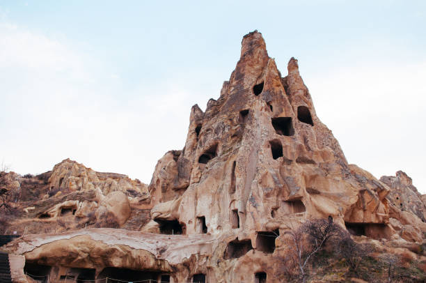 istock Nunnery inside volcanic rock landscape at Goreme, Cappadocia 1064127940