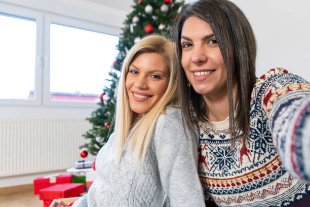 istock Happy Faces On The Christmas Day 1064135742