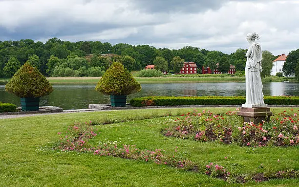 View from Gripsholm Palace Park on  Malaren Lake.