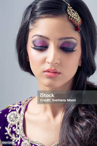 Beautiful Asian Bride Stock Photo - Download Image Now - Bollywood, Make-Up, Bride