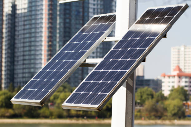 istock Urban solar power, low carbon and environmentally friendly city 1064136832