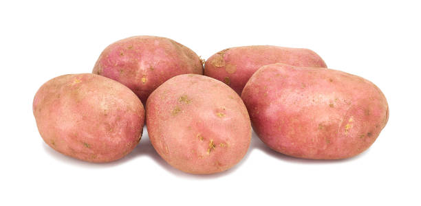 istock fresh potato tubers on white background 1064137456