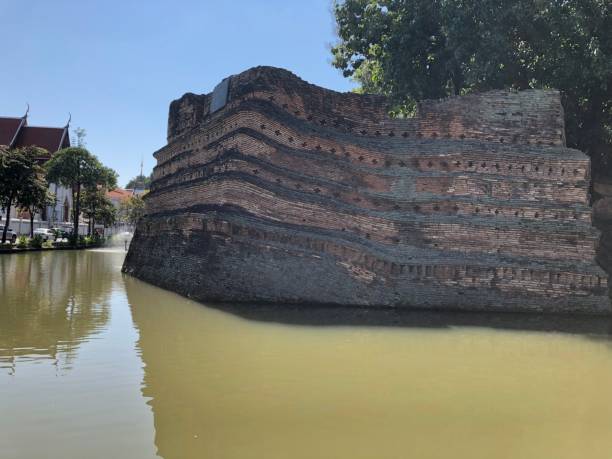istock Chiang Mai city wall, Thailand. 1064137970