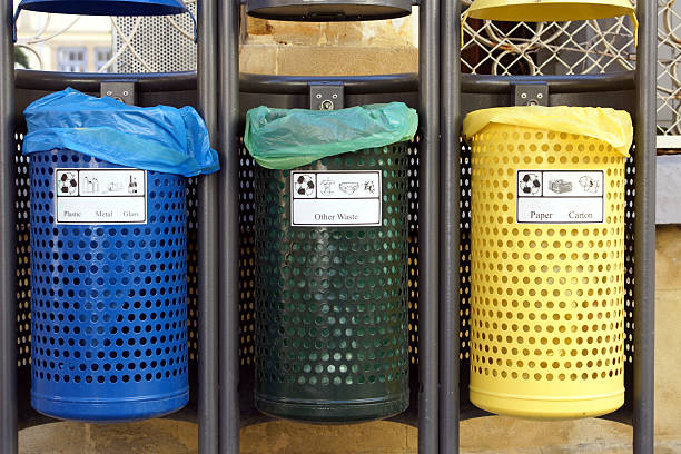 istock Recycle bins for paper,glass,metal,plastic 106413888