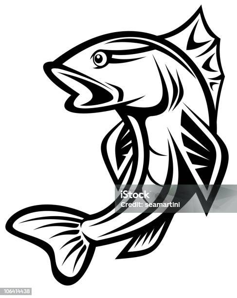Big Fish - Stockowe grafiki wektorowe i więcej obrazów Łowić ryby - Łowić ryby, Bez ludzi, Czynność