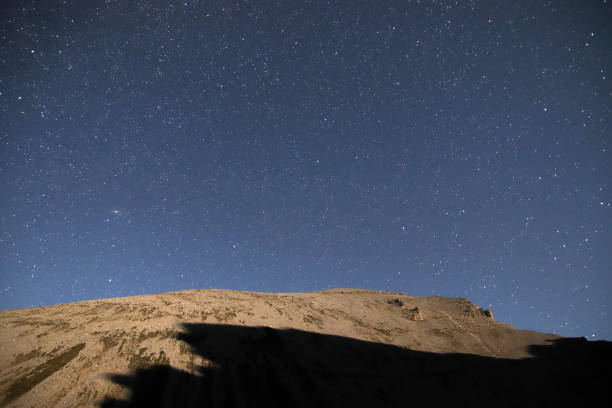 istock Starry sky in the Caucasus mountains. 1064146032