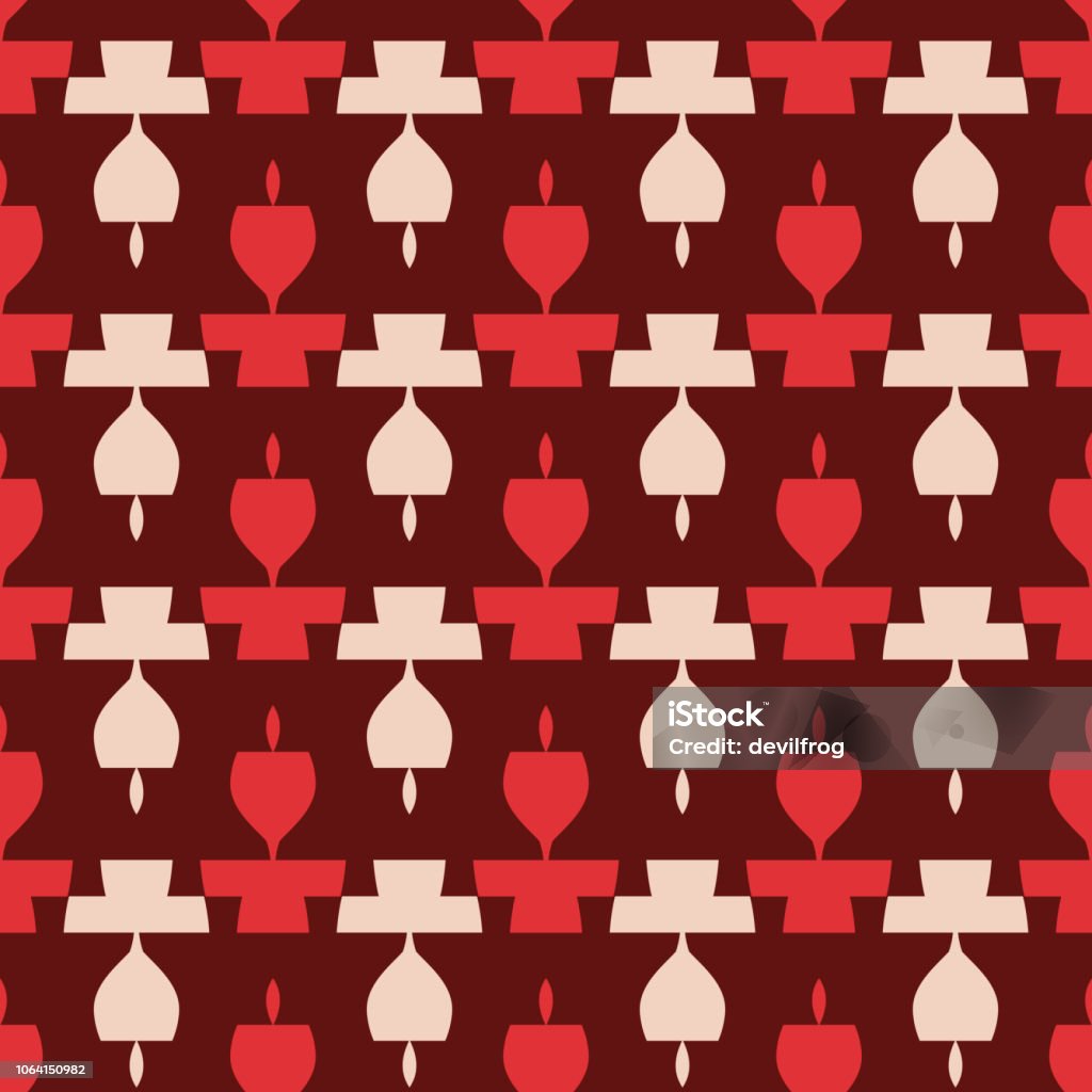 Alternating Pattern Shape Examples Seamless Pattern With Alternating Geometric Shapes Stock Illustration ...