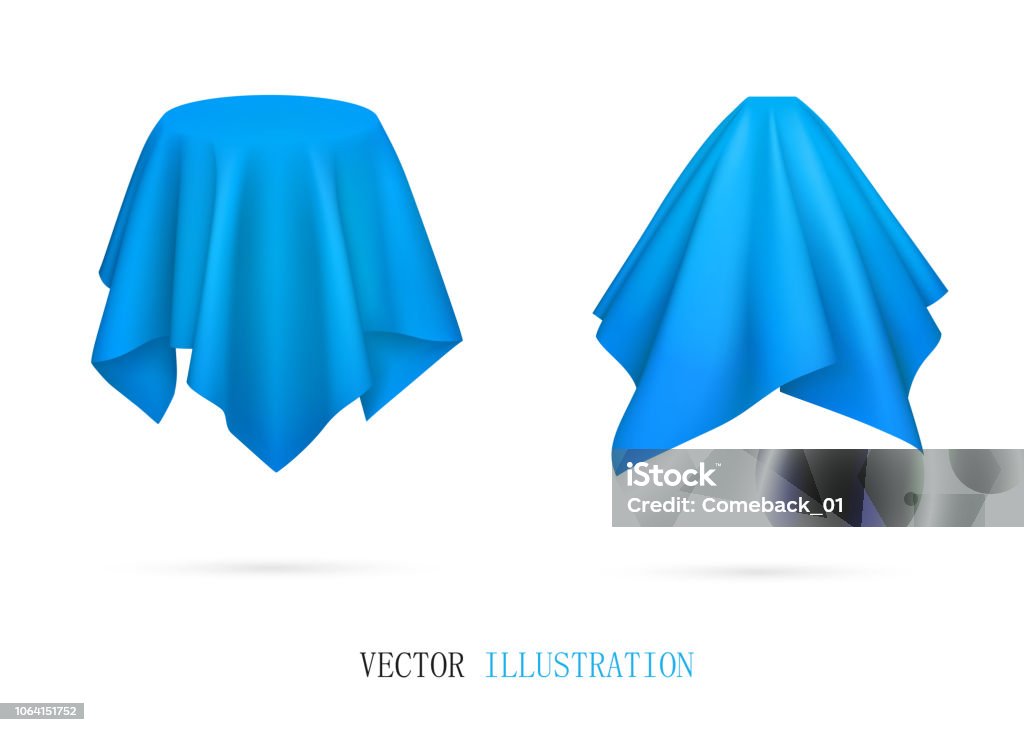 Cloth Object Objects Covered With Blue Cloth Stock Illustration - Download Image Now ...