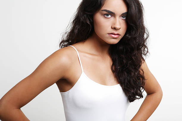 istock Girl in white shirt. 106415235