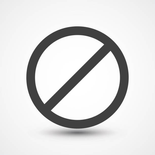 istock Stop icon. No sign symbol. danger risk warning. Isolated illustration. Entry prohibited. Forbidden, restrict, disallowed icon 1064156278