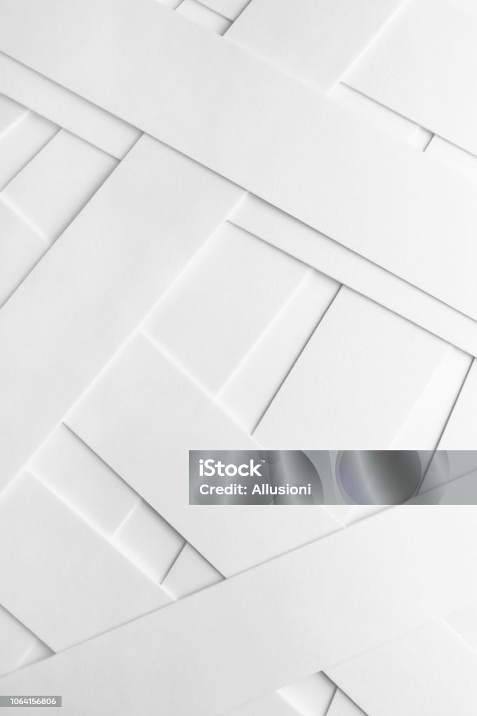 Abstrakte Komposition mit Elementen aus weißem material - Lizenzfrei Bildhintergrund Stock-Foto