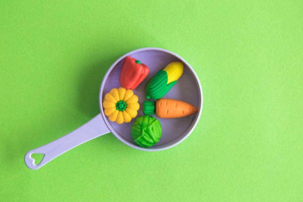 Flat lay of vegetables cooking concept abstract.